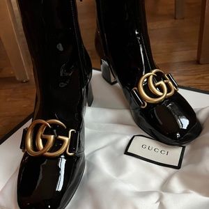Gucci Vitello Vernice Soft Booties
